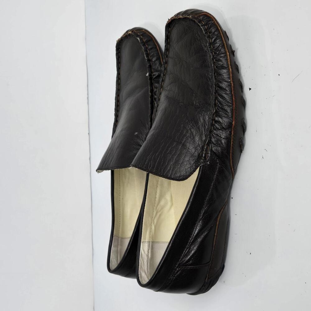 019 Kenneth Cole Reaction Men's Dark Brown Leather loafer Slip On Size 11M - Picture 9 of 9